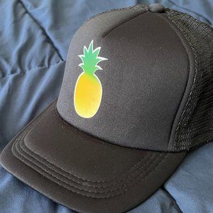 Pineapple Truckers Hat AND a hat from American Rust Season 1